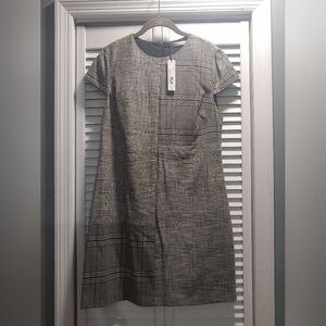 Alice + Olivia plaid dress / new with tags / grey / size 8